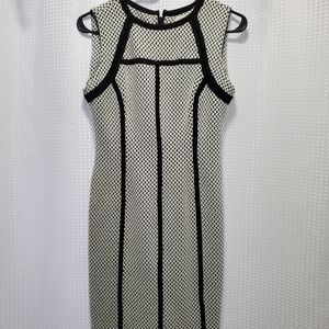 Classic Calvin Klein Black & White Dress